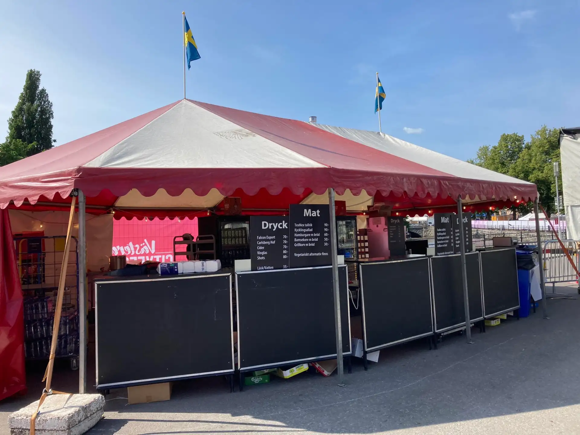 Västerås cityfestivalen, mattält
